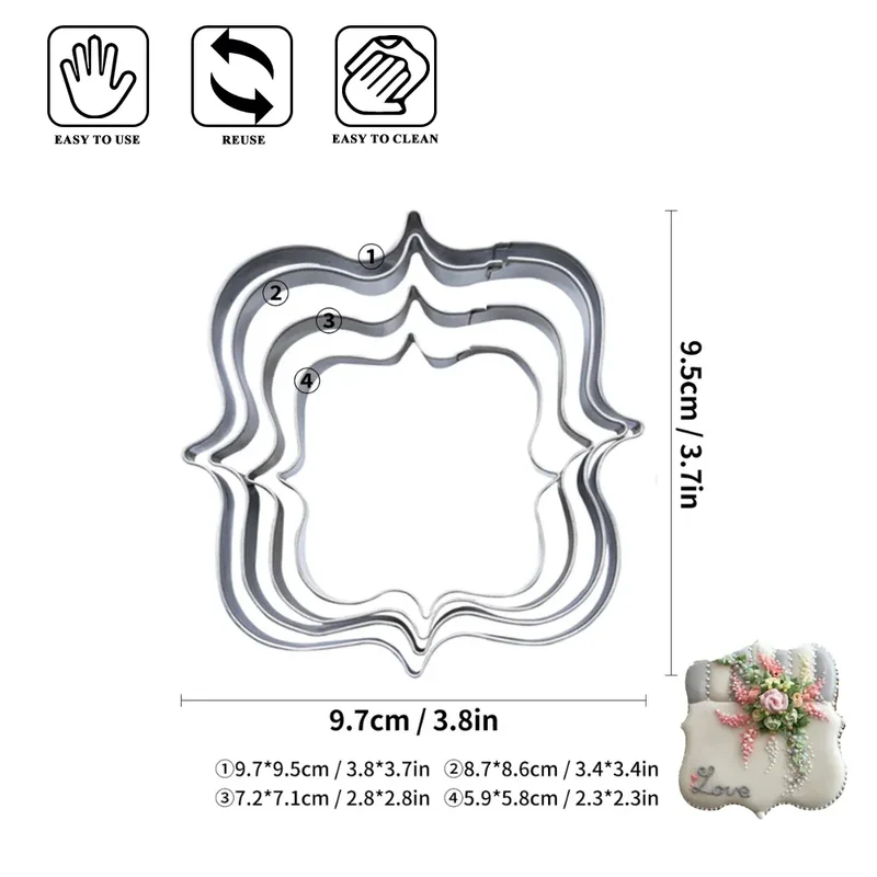 Emporte-pièces en acier inoxydable 34 pièces - Formes variées pour pâtisserie