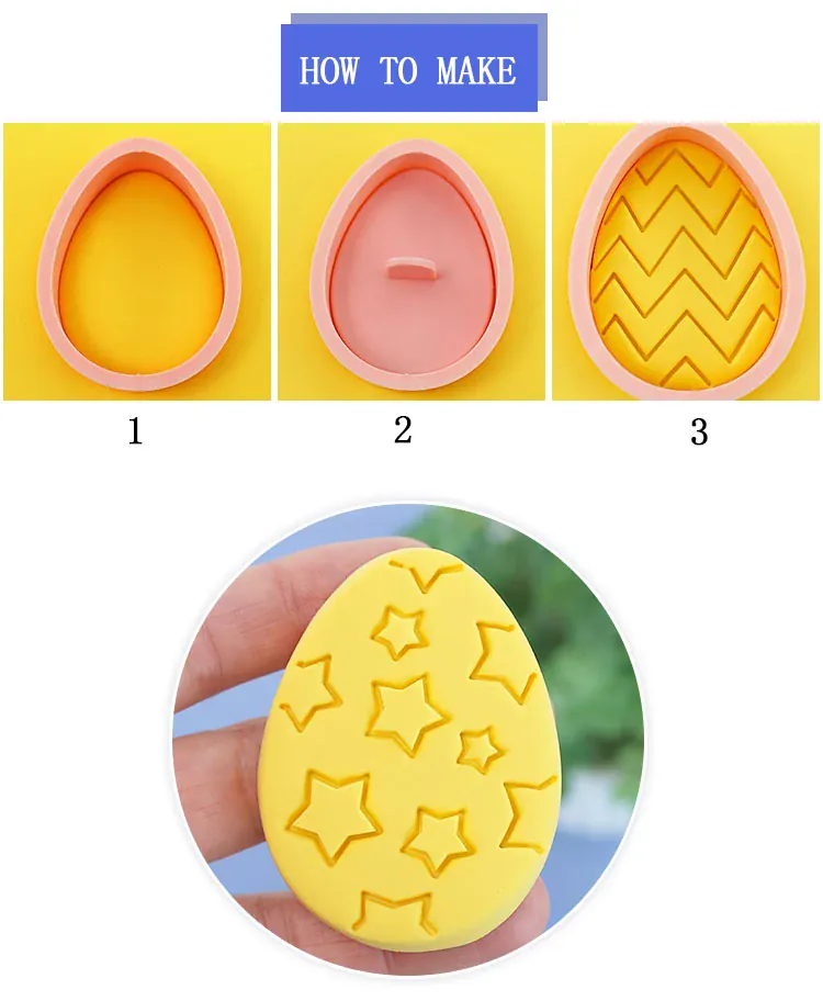 Emporte-pièces à Gâteaux Pâques - 10 Pièces Formes Lapin et Oeuf