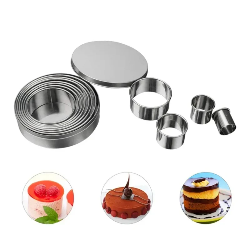 Ensemble de 11 emporte-pièces ronds en acier inoxydable pour pâtisserie