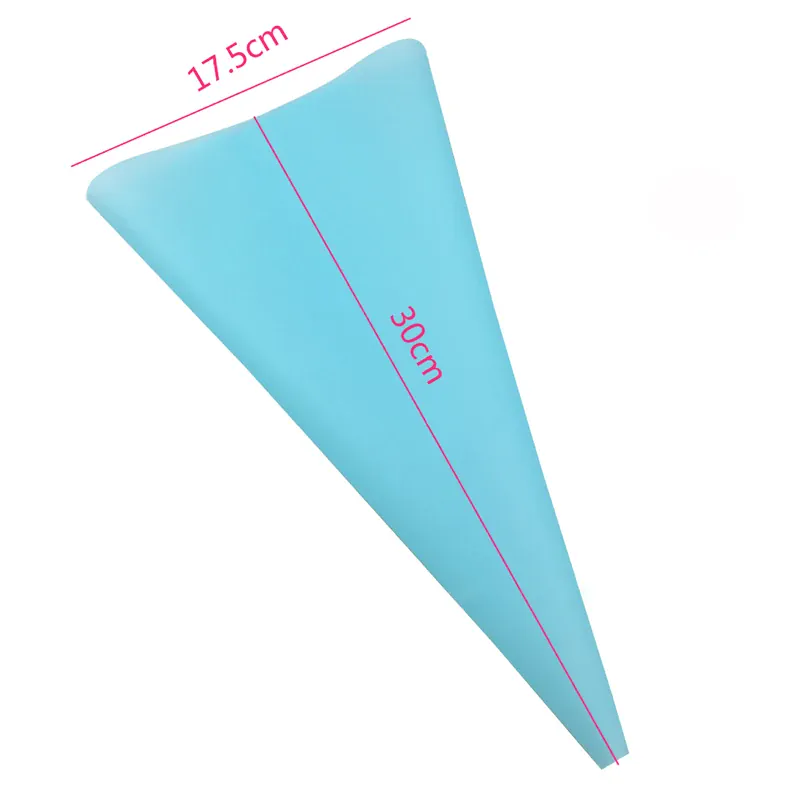 Poche à douille en silicone avec 7 embouts pour décoration de gâteaux