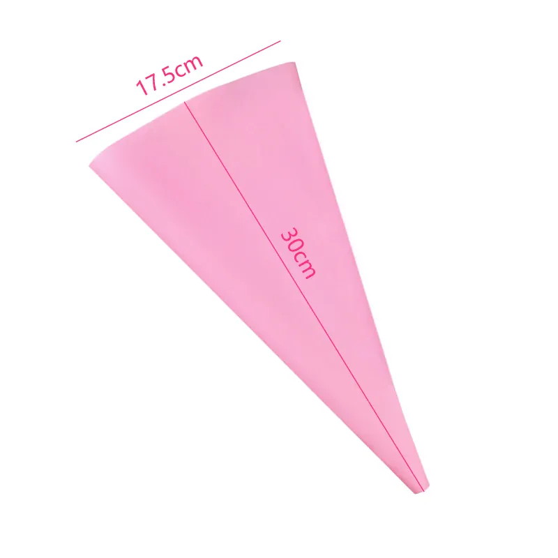 Poche à douille en silicone avec 7 embouts pour décoration de gâteaux