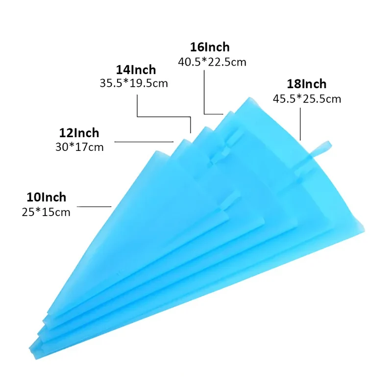 Poche à Douille en Silicone Reusable - Set de 24 Douilles de Pâtisserie