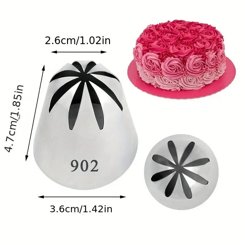 Douilles à pâtisserie en acier inoxydable - 4 styles pour décoration cupcakes