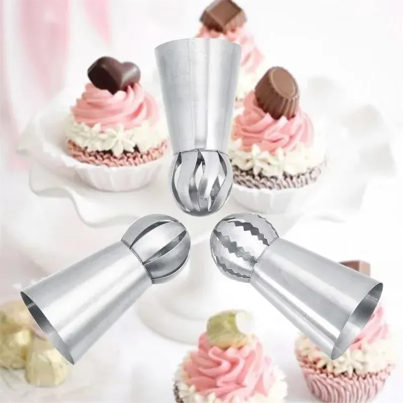 Douilles à Pâtisserie en Acier Inoxydable - Set de 6 Piping Russe