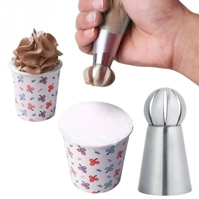 Douilles à Pâtisserie en Acier Inoxydable - Set de 6 Piping Russe