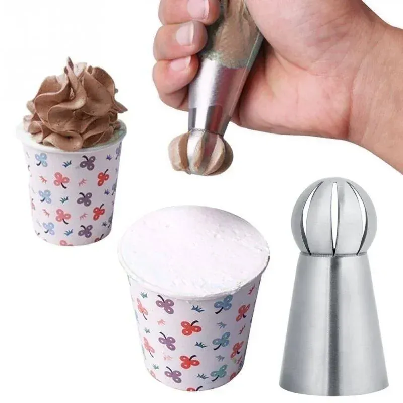 Douilles à Pâtisserie en Acier Inoxydable - Set de 6 Piping Russe
