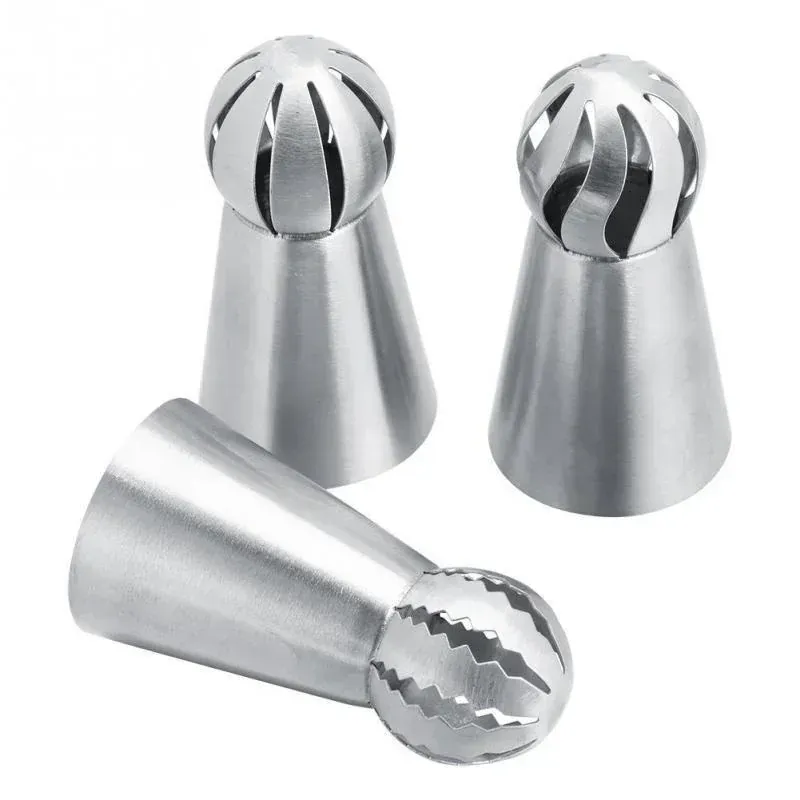 Douilles à Pâtisserie en Acier Inoxydable - Set de 6 Piping Russe