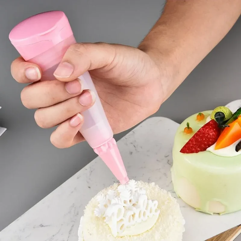 Poche à Douille Réutilisable avec 3 Embouts en Silicone - Décoration de Gâteaux