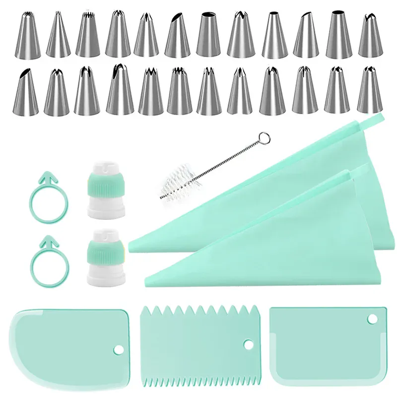 Poche à Douille Pâtisserie en Silicone avec 22 Accessoires Inclus