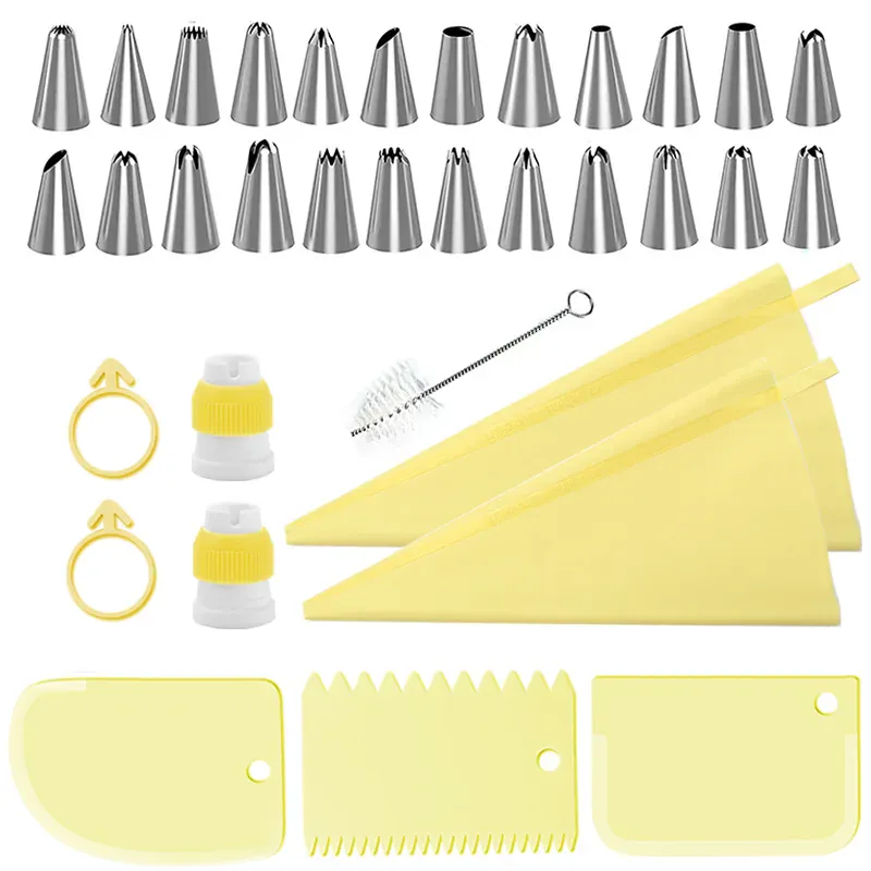 Poche à Douille Pâtisserie en Silicone avec 22 Accessoires Inclus