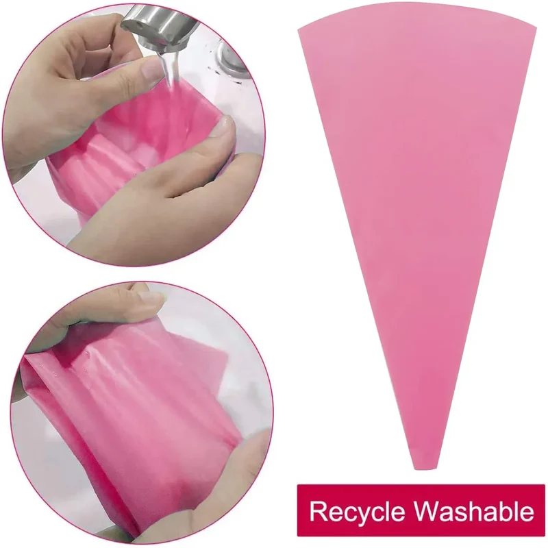 Set de Poches à Douille en Silicone avec 20 Accessoires pour Pâtisserie