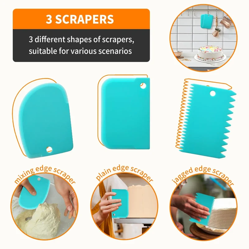 Poches à Douilles et Accessoires - Kit de 120 Pièces pour Pâtisserie