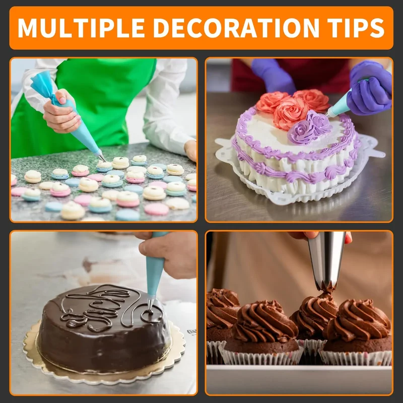 Poches à Douilles et Accessoires - Kit de 120 Pièces pour Pâtisserie
