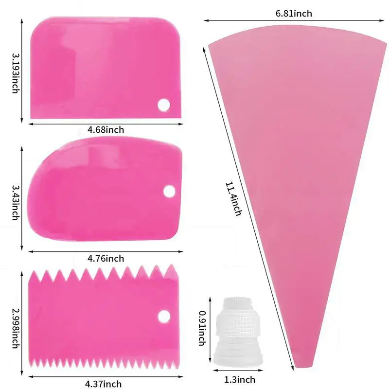 Kit de décoration de gâteaux 33 pièces en acier inoxydable et accessoires