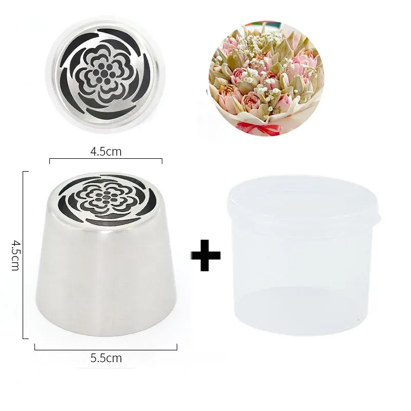 Douilles à Pâtisserie en Acier Inoxydable pour Fleurs 3D - 8 Pièces