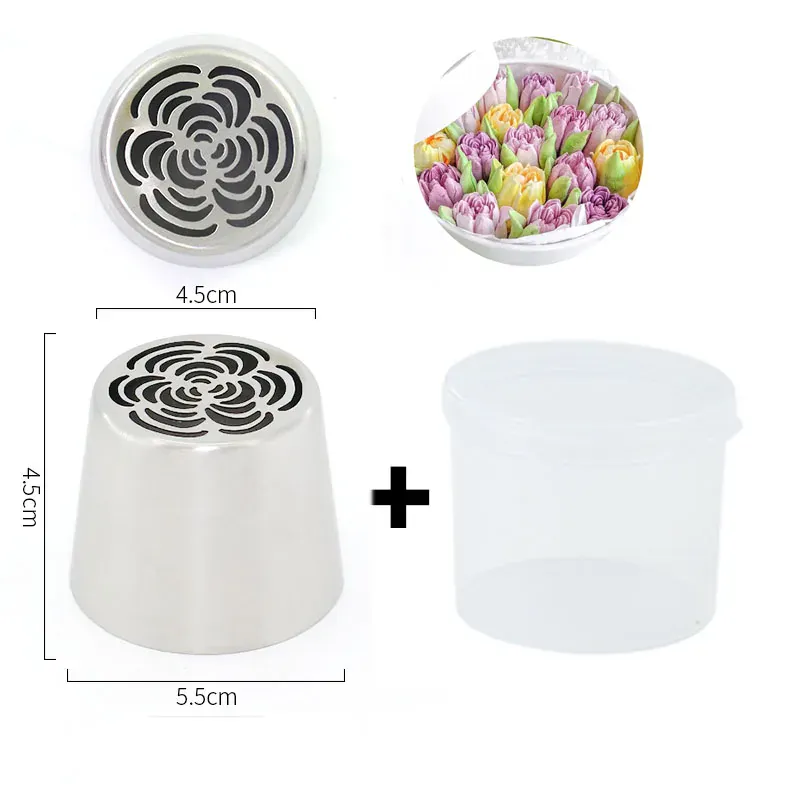 Douilles à Pâtisserie en Acier Inoxydable pour Fleurs 3D - 8 Pièces