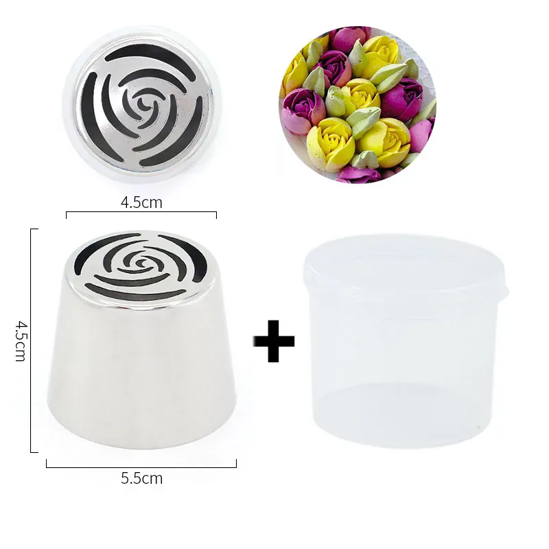 Douilles à Pâtisserie en Acier Inoxydable pour Fleurs 3D - 8 Pièces