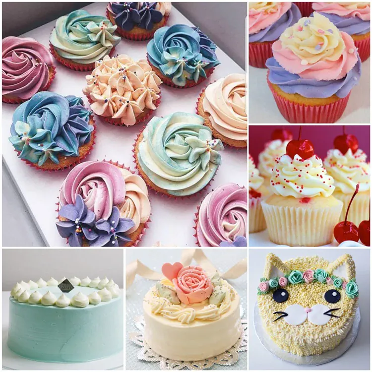 Kit de Décoration de Gâteaux 42 pcs avec Douilles et Poches à Douilles