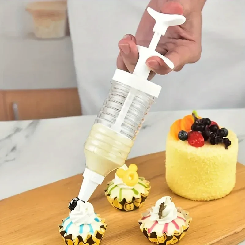 Set de 8 Poches à Douille en Plastique avec Embouts pour Gâteaux