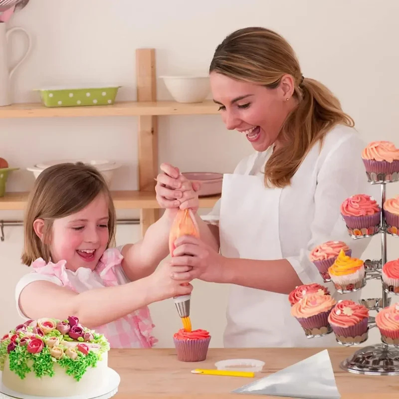 Set de 27 Douilles à Pâtisserie en Acier Inoxydable pour Décoration de Gâteaux