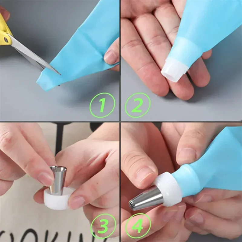 Set de 27 Douilles à Pâtisserie en Acier Inoxydable pour Décoration de Gâteaux