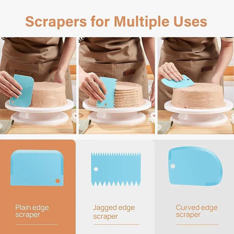 Kit de Décoration de Gâteaux 76 Pièces avec Douilles et Accessoires en Acier Inoxydable