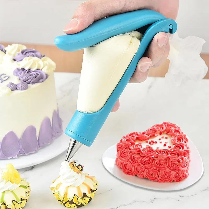 Poches à douilles pâtisserie 7 pièces réutilisables avec accessoires de décoration