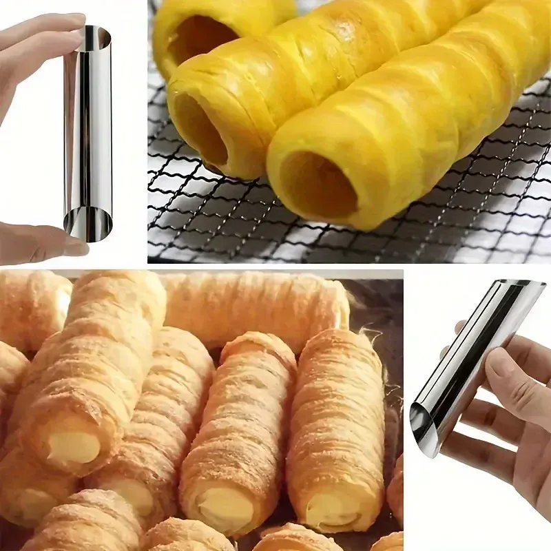 Set de 5 Outils de Pâtisserie - Moules à Croissants et Tubes à Pâtisserie