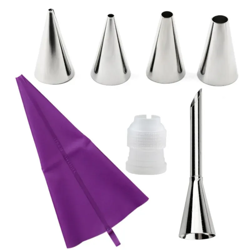 Poche à Douille en Silicone 43 pièces avec Douilles en Acier Inoxydable