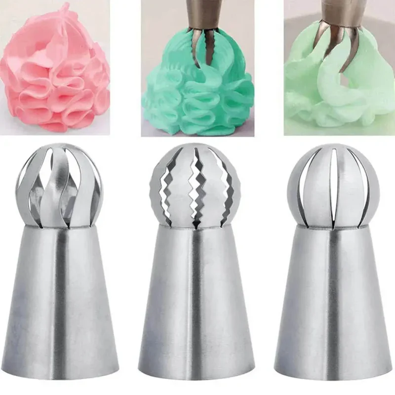 Douilles en Acier Inoxydable pour Pâtisserie - Ensemble de 3 Pièces