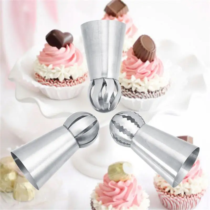 Douilles en Acier Inoxydable pour Pâtisserie - Ensemble de 3 Pièces