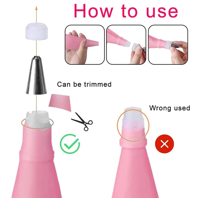 Poches à Douille en Acier Inoxydable - Kit de 21 Accessoires de Décoration