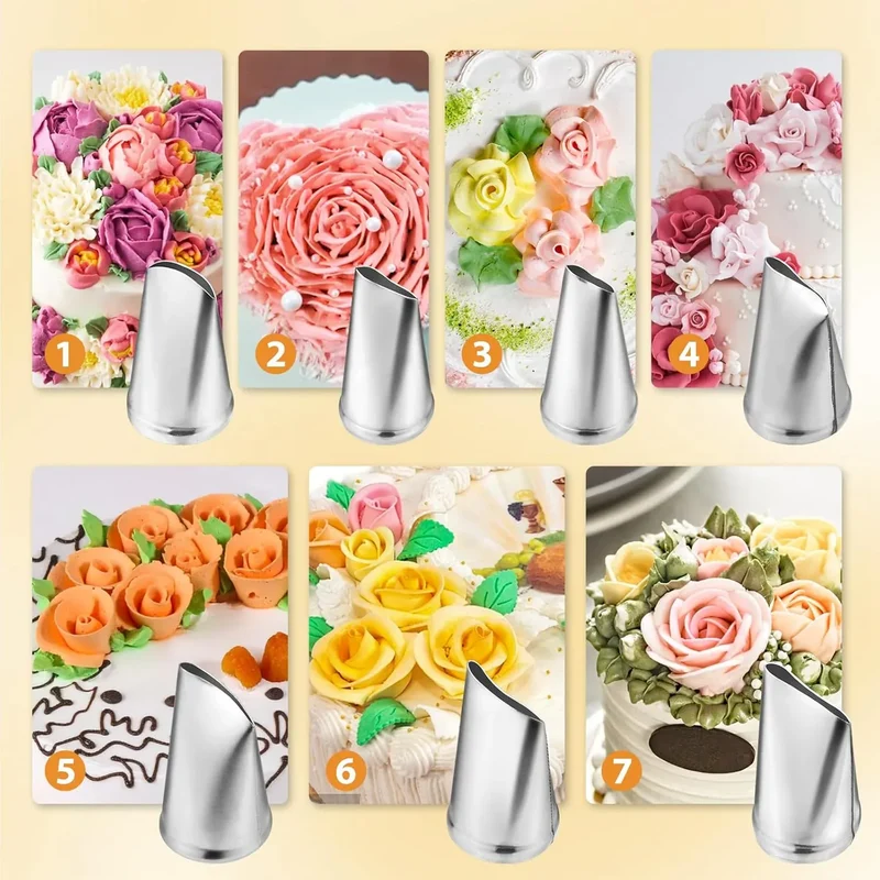 Kit de décoration de gâteaux 20 pièces en acier inoxydable - Douilles et outils professionnels
