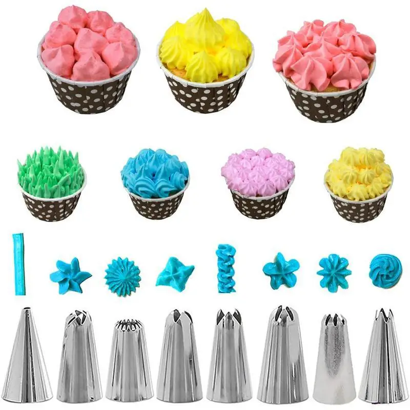 Kit de Décoration de Gâteaux 14 pièces - Douilles et Poches en Silicone