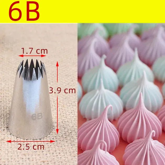 Set de 15 douilles à pâtisserie en acier inoxydable pour gâteaux et desserts