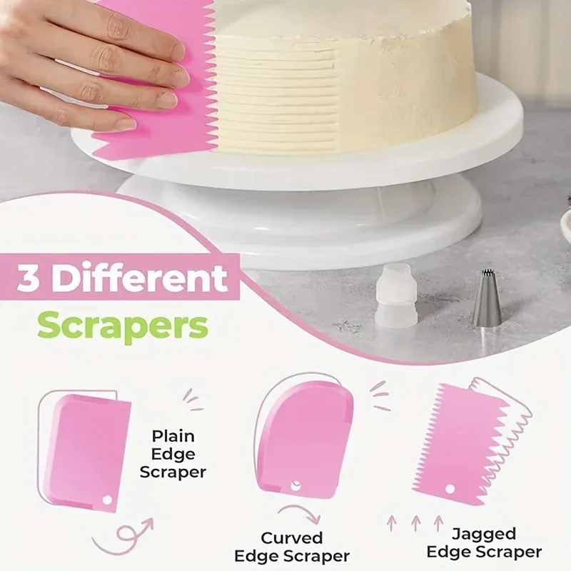 Kit de Décoration de Gâteaux 128PCS avec Douilles et Poches à Douille