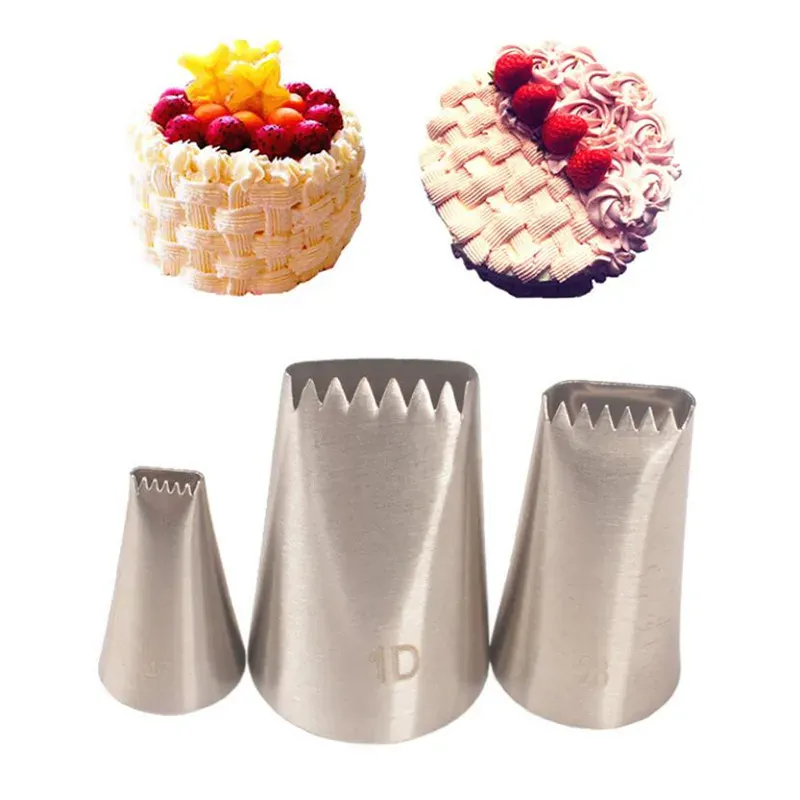 Douilles à pâtisserie en Inox pour décoration de gâteaux