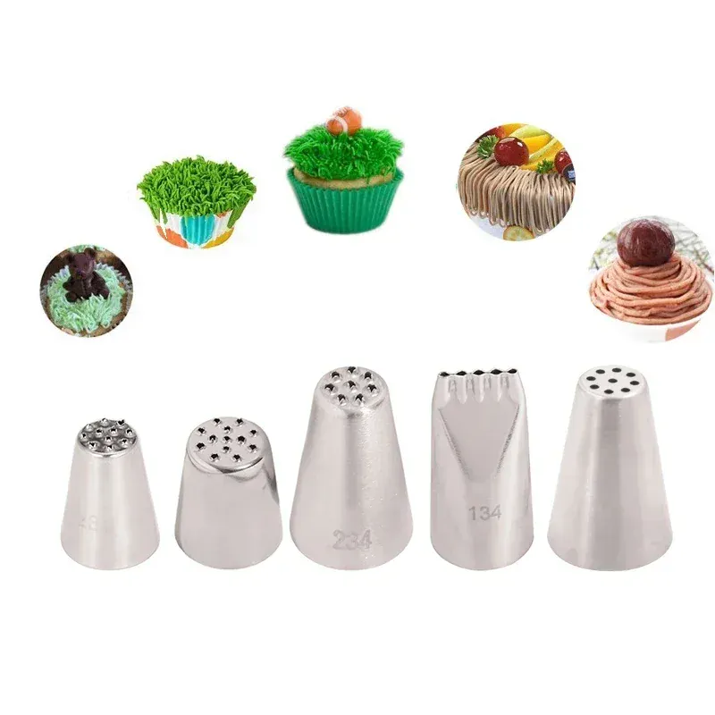 Douilles de pâtisserie en acier inoxydable - Set de 15 pièces pour décoration de gâteaux et cupcakes