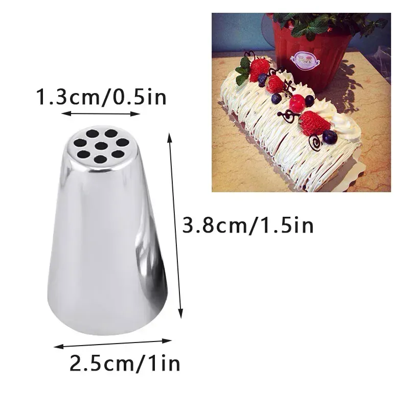 Douilles de pâtisserie en acier inoxydable - Set de 15 pièces pour décoration de gâteaux et cupcakes