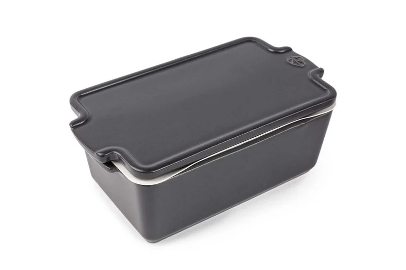 Terrine avec presse Peugeot en céramique ardoise