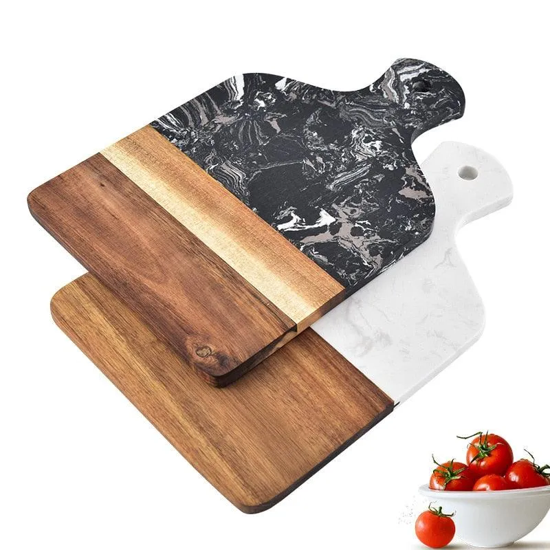 Planche À Découper Marbre Et Bois