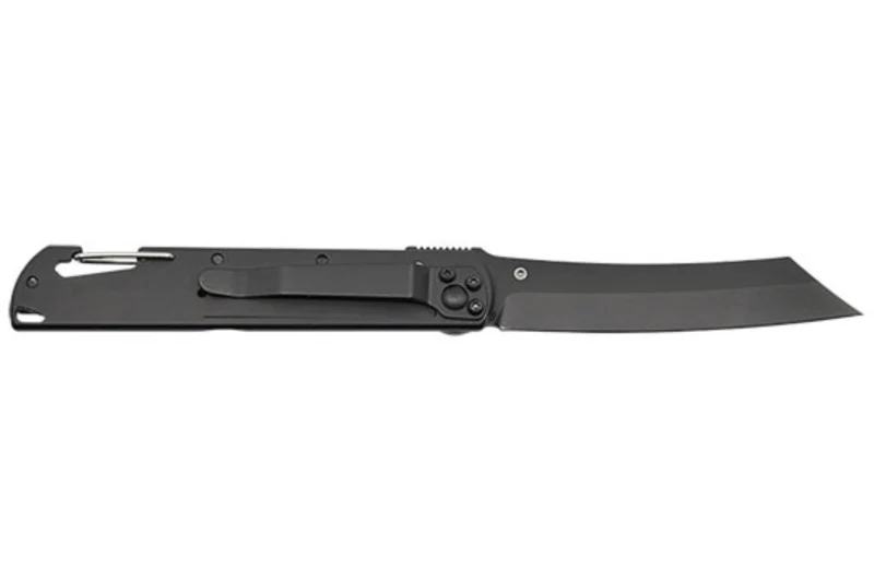 Couteau pliant LUG Higo Titanium LUSP3THB manche en acier et G10 noir 11cm