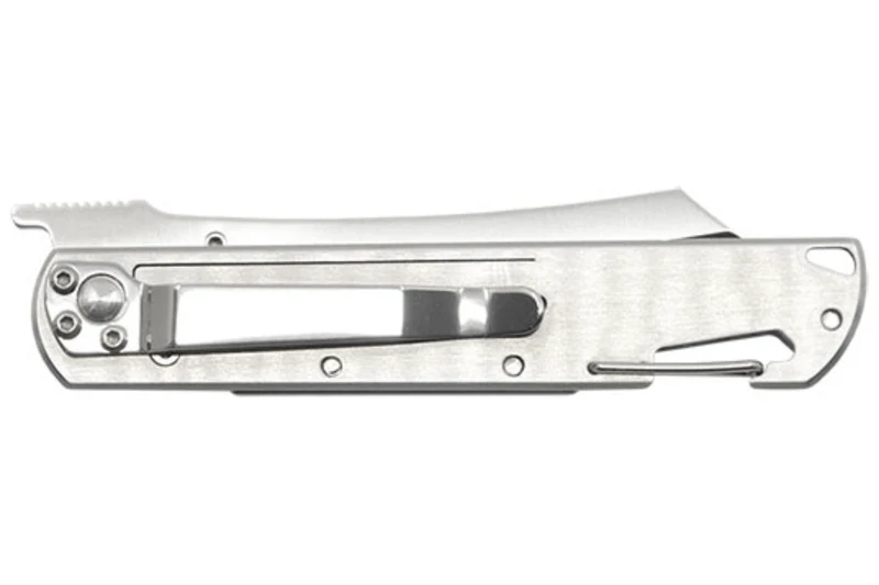 Couteau pliant LUG Higo LUSP3SHOK manche en acier et G10 kaki et orange 11cm