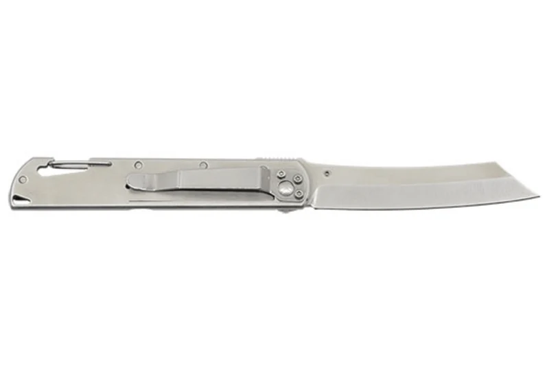 Couteau pliant LUG Higo LUSP3SHBLB manche en acier et G10 noir et bleu 11cm