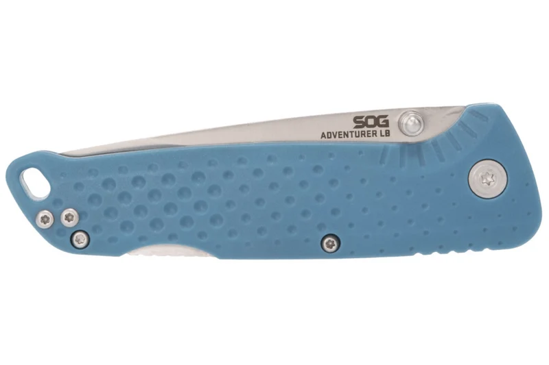 Couteau pliant SOG Adventurer LB Nordic SGADVBL manche nylon et fibres de verre bleu 10cm