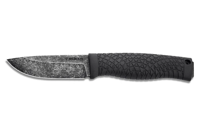 Couteau Böker Bronco Mini 121505 lame en acier 8,9cm manche en TPE noir + étui en kydex