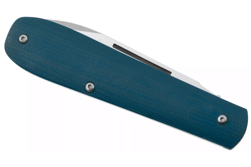 Couteau pliant Böker Coffin Denim 112944 manche en micarta bleu 10,7cm