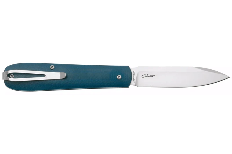 Couteau pliant Böker Coffin Denim 112944 manche en micarta bleu 10,7cm