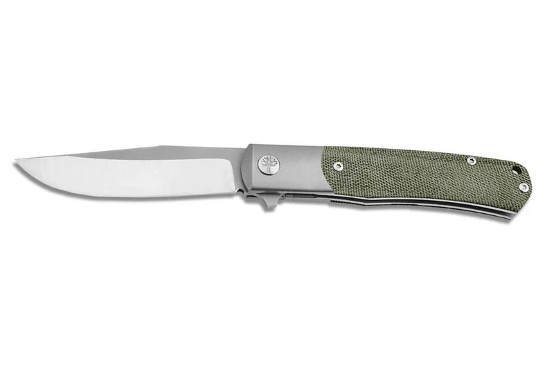 Couteau pliant Böker TRPPR 112943 manche en micarta kaki et titane 10,7cm