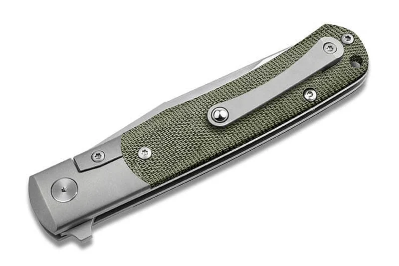 Couteau pliant Böker TRPPR 112943 manche en micarta kaki et titane 10,7cm